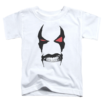 White kid's t-shirt for ages 4 to 7 with Lobo Face graphic