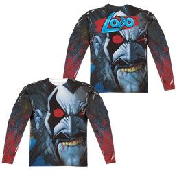 Justice League Bit Lip Men's All-Over Print Long Sleeve T-Shirt Men's All-Over Print Long Sleeve Lobo   