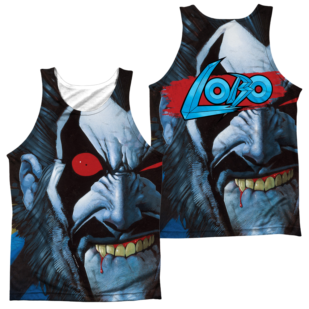 Justice League Bit Lip Men's All Over Print Tank Men's All Over Print Tank Lobo   