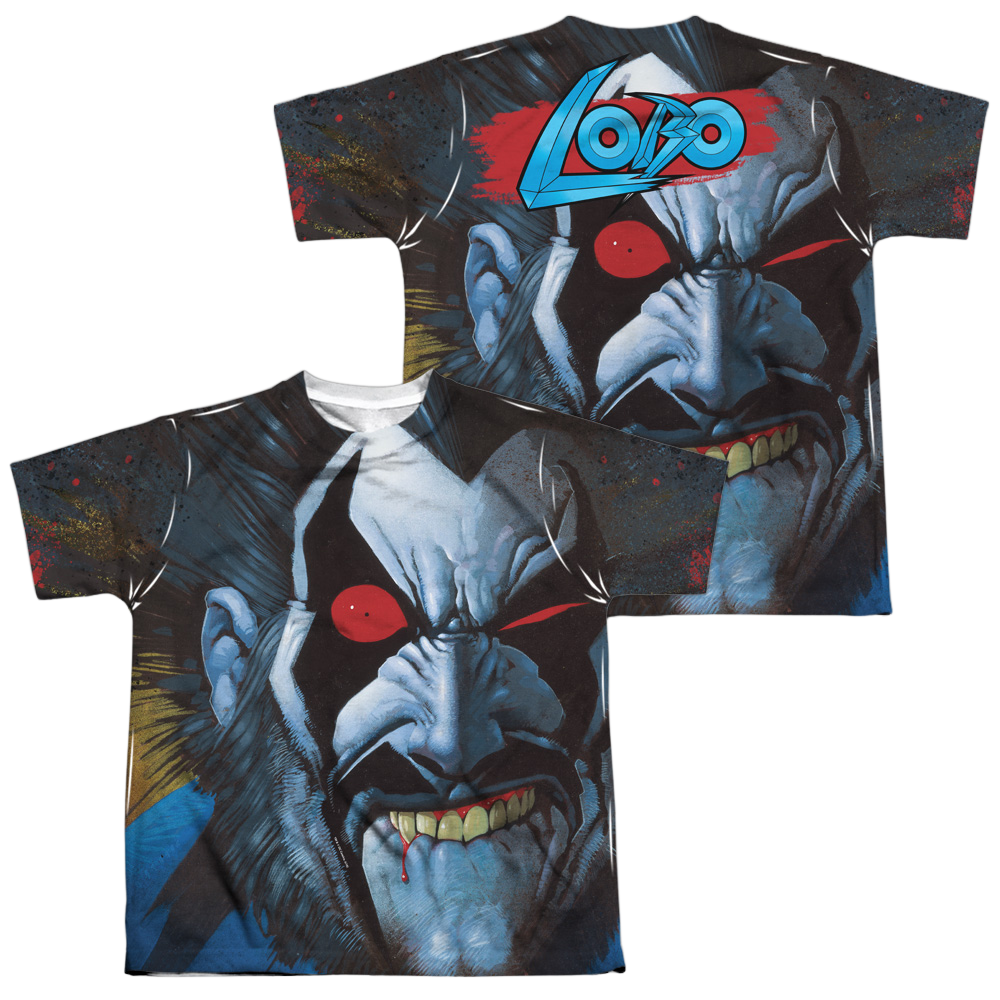 Lobo Bit Lip (Front/Back Print) - Youth All-Over Print T-Shirt Youth All-Over Print T-Shirt (Ages 8-12) Lobo   