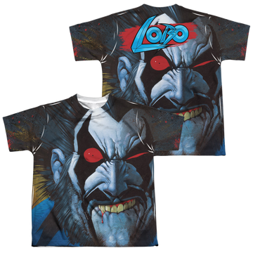 Lobo Bit Lip youth all-over print t-shirt for ages 8 to 12