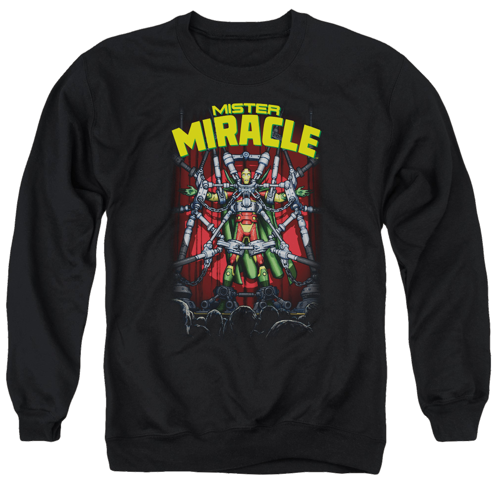 Justice League Mister Miracle Men's Crewneck Sweatshirt Men's Crewneck Sweatshirt DC Comics   