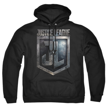 Justice League Shield Logo Pullover Hoodie Pullover Hoodie Justice League   