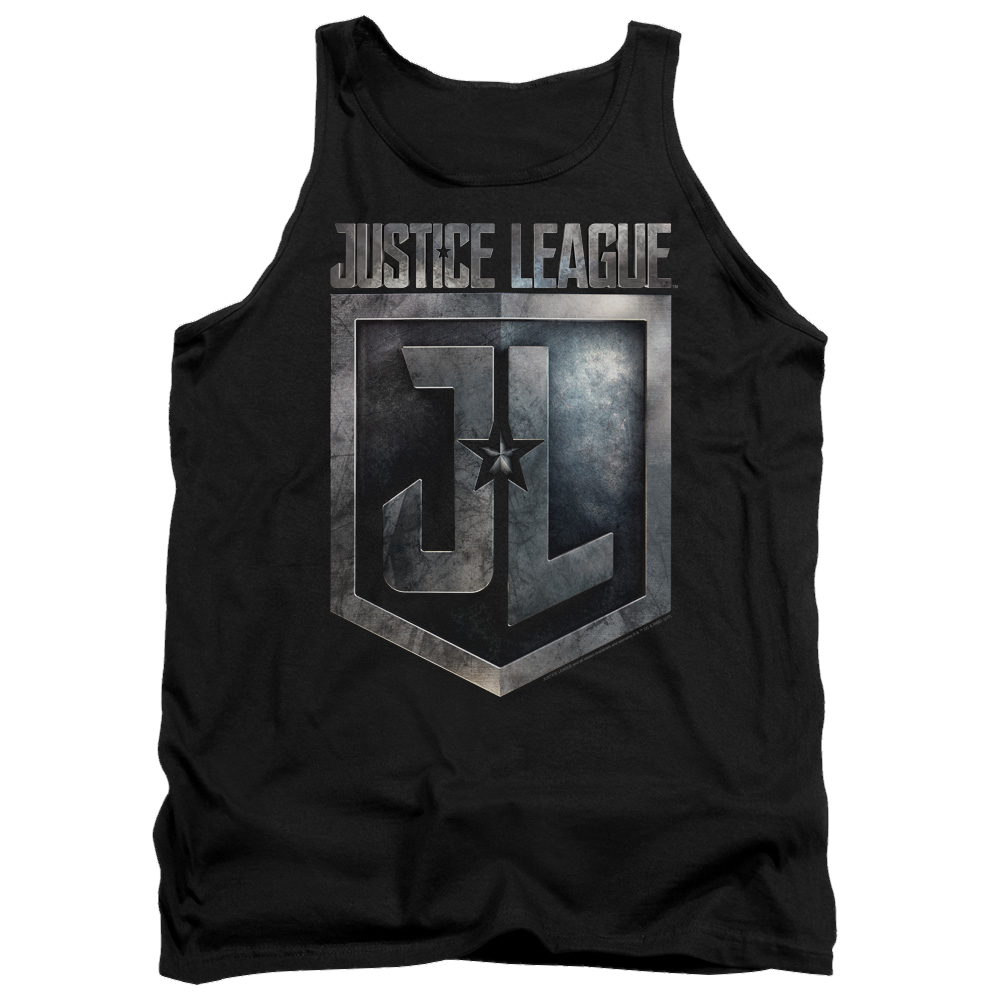 Justice League Shield Logo Men's Tank Men's Tank Justice League   