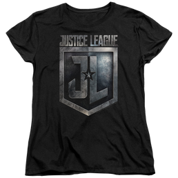 Justice League Shield Logo Women's T-Shirt Women's T-Shirt Justice League   