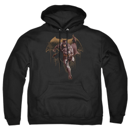 Justice League Caped Crusader Pullover Hoodie Pullover Hoodie Justice League   