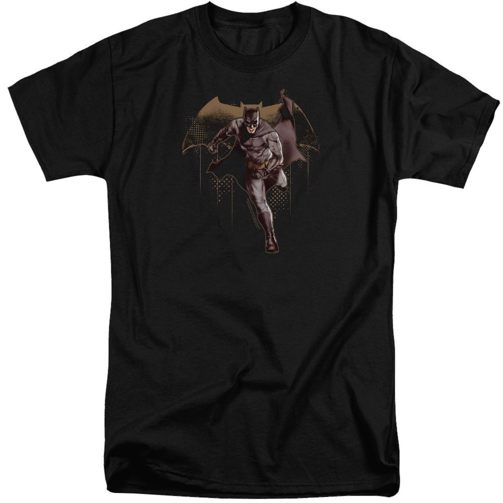 Justice League Caped Crusader Men's Tall Fit T-Shirt Men's Tall Fit T-Shirt Justice League   