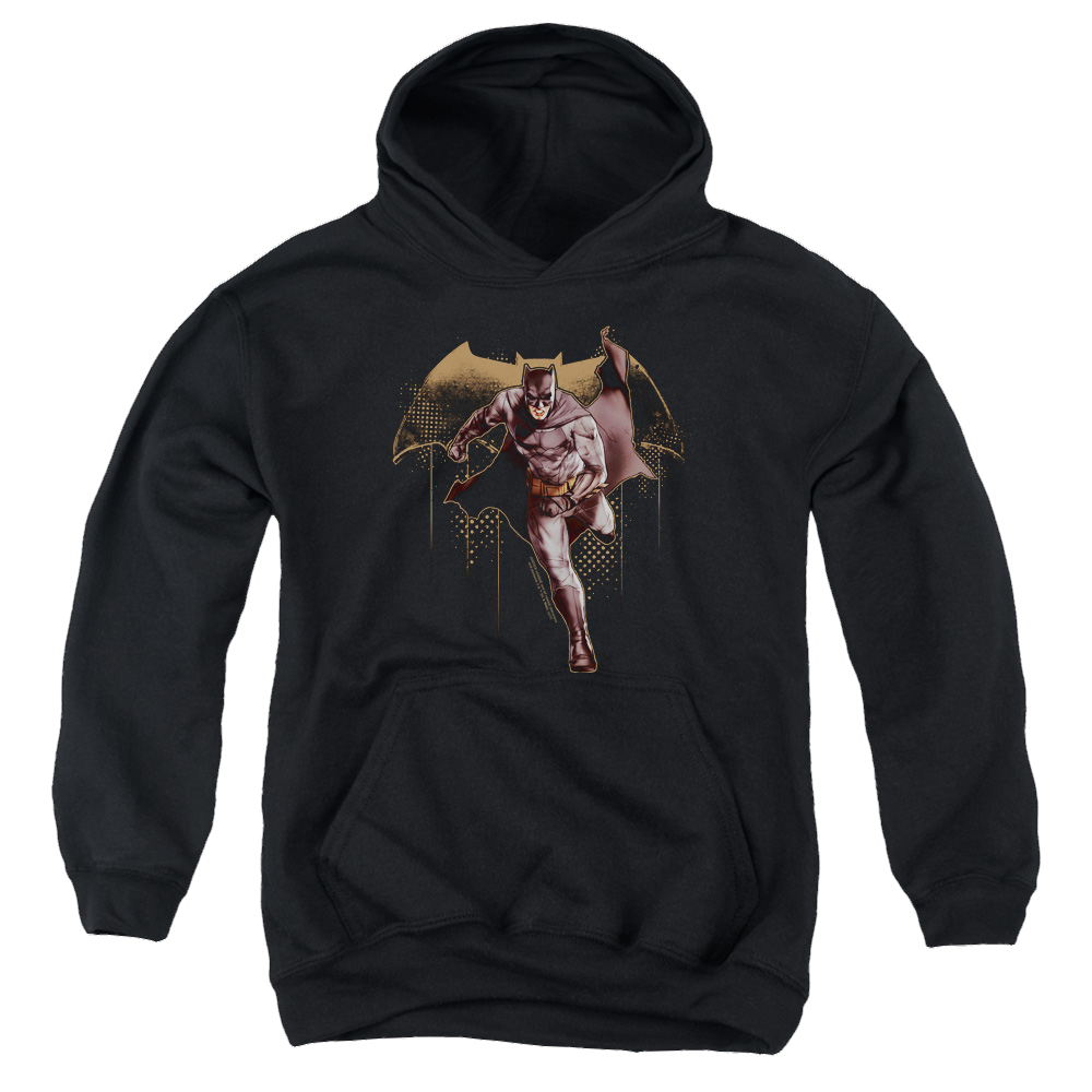Justice League Movie Caped Crusader - Youth Hoodie Youth Hoodie (Ages 8-12) Justice League   