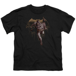 Justice League Movie Caped Crusader - Youth T-Shirt Youth T-Shirt (Ages 8-12) Justice League   