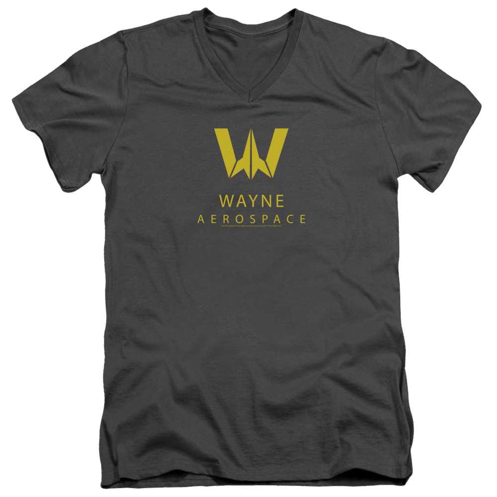 Justice League Wayne Aerospace Men's V-Neck T-Shirt Men's V-Neck T-Shirt Justice League   
