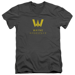 Justice League Wayne Aerospace Men's V-Neck T-Shirt Men's V-Neck T-Shirt Justice League   