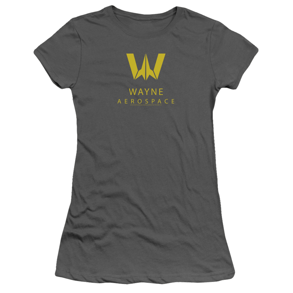 Justice League Wayne Aerospace Juniors T-Shirt Juniors T-Shirt Justice League   