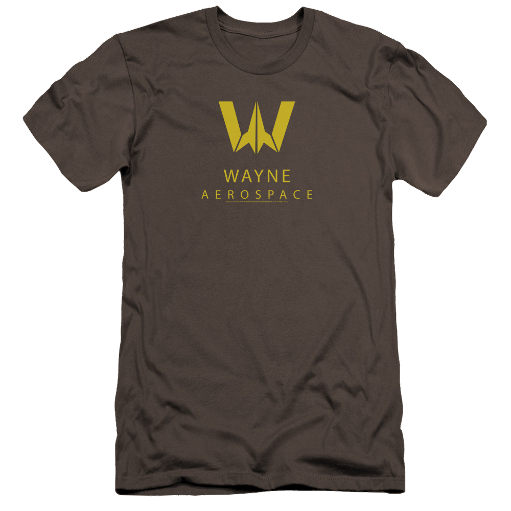 Justice League Wayne Aerospace Men's Premium Slim Fit T-Shirt Men's Premium Slim Fit T-Shirt Justice League   