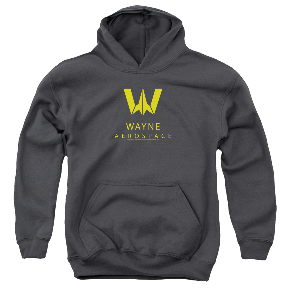 Justice League Movie Wayne Aerospace - Youth Hoodie Youth Hoodie (Ages 8-12) Justice League   