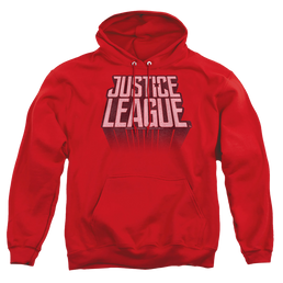 Justice League League Distressed Pullover Hoodie Pullover Hoodie Justice League   
