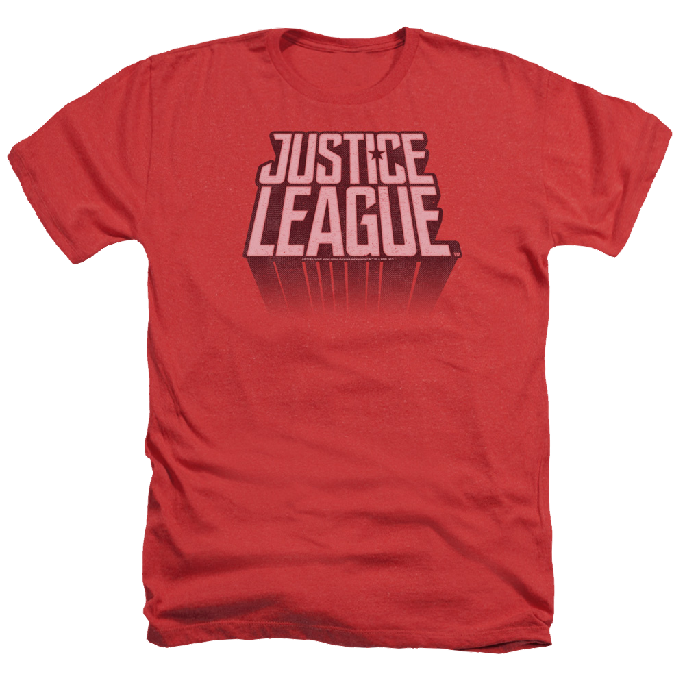 Justice League League Distressed Men's Heather T-Shirt Men's Heather T-Shirt Justice League   