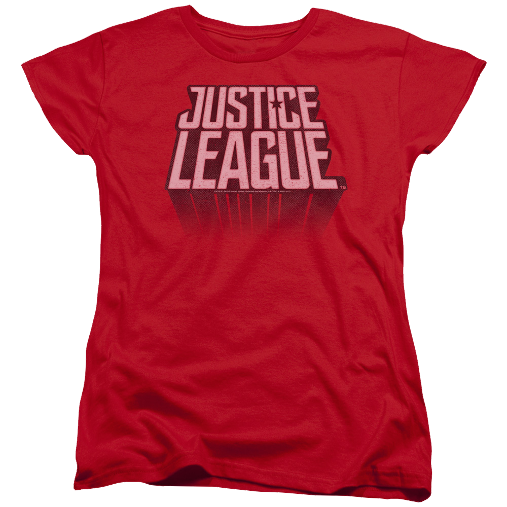 Justice League League Distressed Women's T-Shirt Women's T-Shirt Justice League   