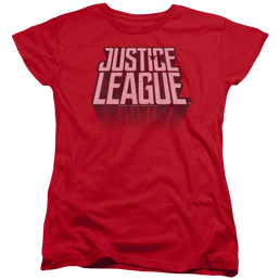 Justice League League Distressed Women's T-Shirt Women's T-Shirt Justice League   