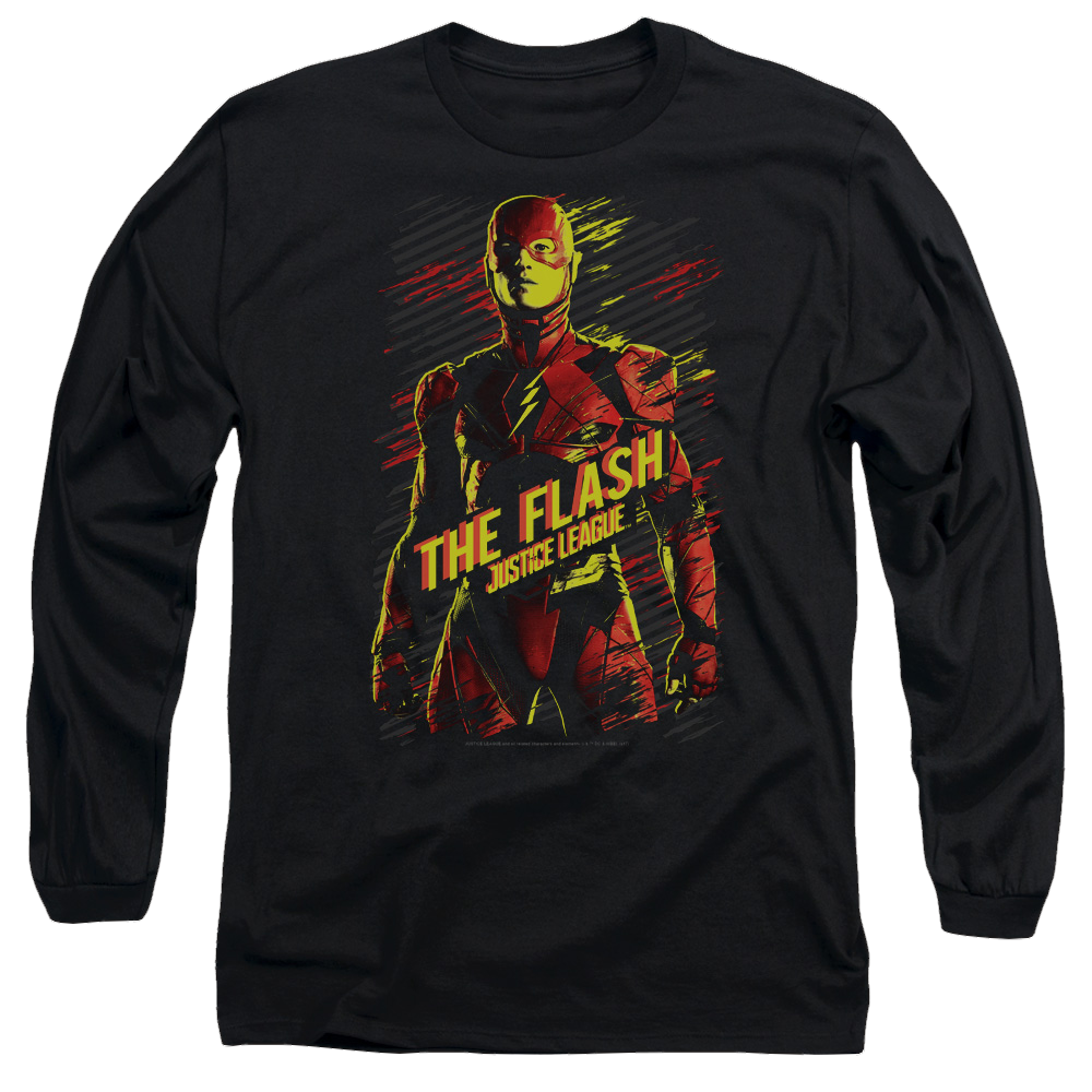Justice League The Flash Men's Long Sleeve T-Shirt Men's Long Sleeve T-Shirt Justice League   