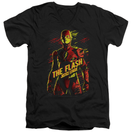 Justice League The Flash Men's V-Neck T-Shirt Men's V-Neck T-Shirt Justice League   