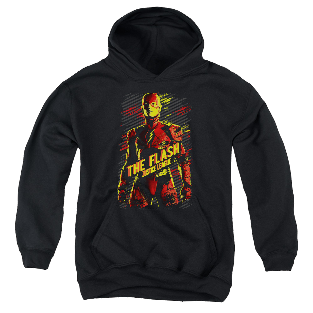Justice League Movie The Flash - Youth Hoodie Youth Hoodie (Ages 8-12) Justice League   