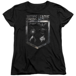 Justice League Shield Of Emblems Women's T-Shirt Women's T-Shirt Justice League   