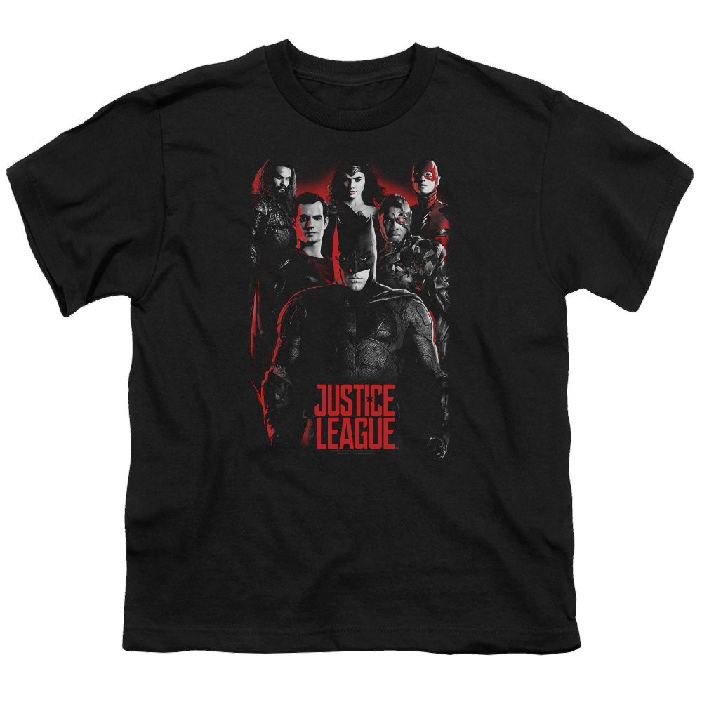 Justice League Movie The League - Youth T-Shirt Youth T-Shirt (Ages 8-12) Justice League   