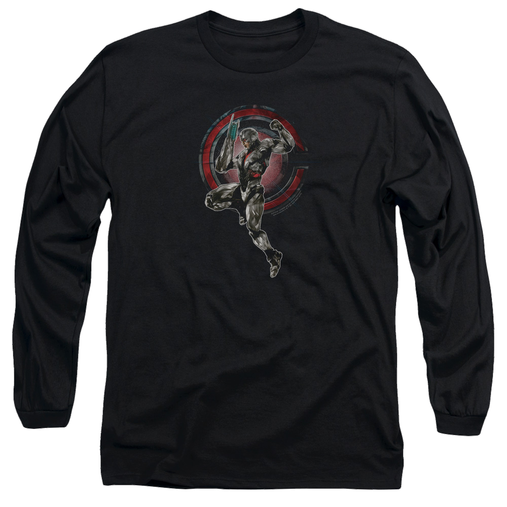 Justice League Movie Cyborg - Men's Long Sleeve T-Shirt Men's Long Sleeve T-Shirt Justice League   