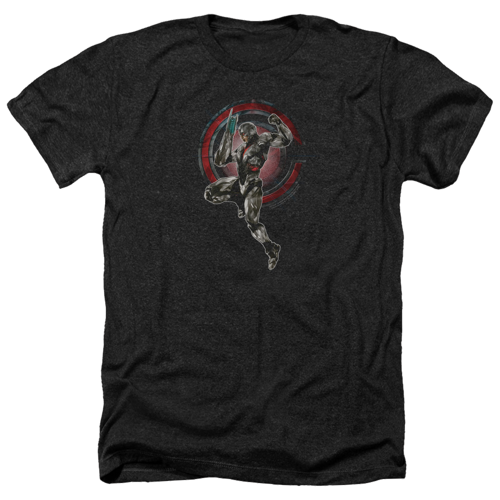 Justice League Movie Cyborg - Men's Heather T-Shirt Men's Heather T-Shirt Justice League   