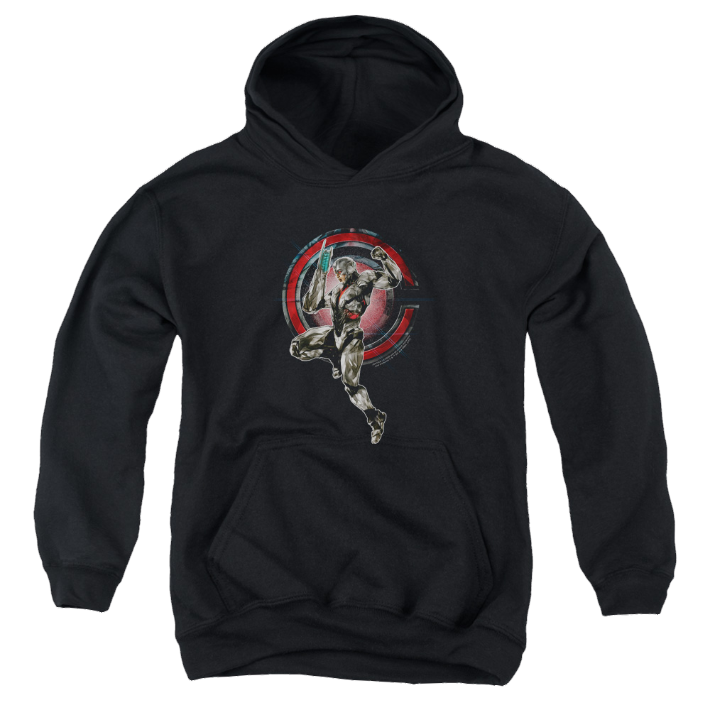 Justice League Movie Cyborg - Youth Hoodie Youth Hoodie (Ages 8-12) Justice League   