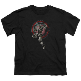 Justice League Movie Cyborg - Youth T-Shirt Youth T-Shirt (Ages 8-12) Justice League   