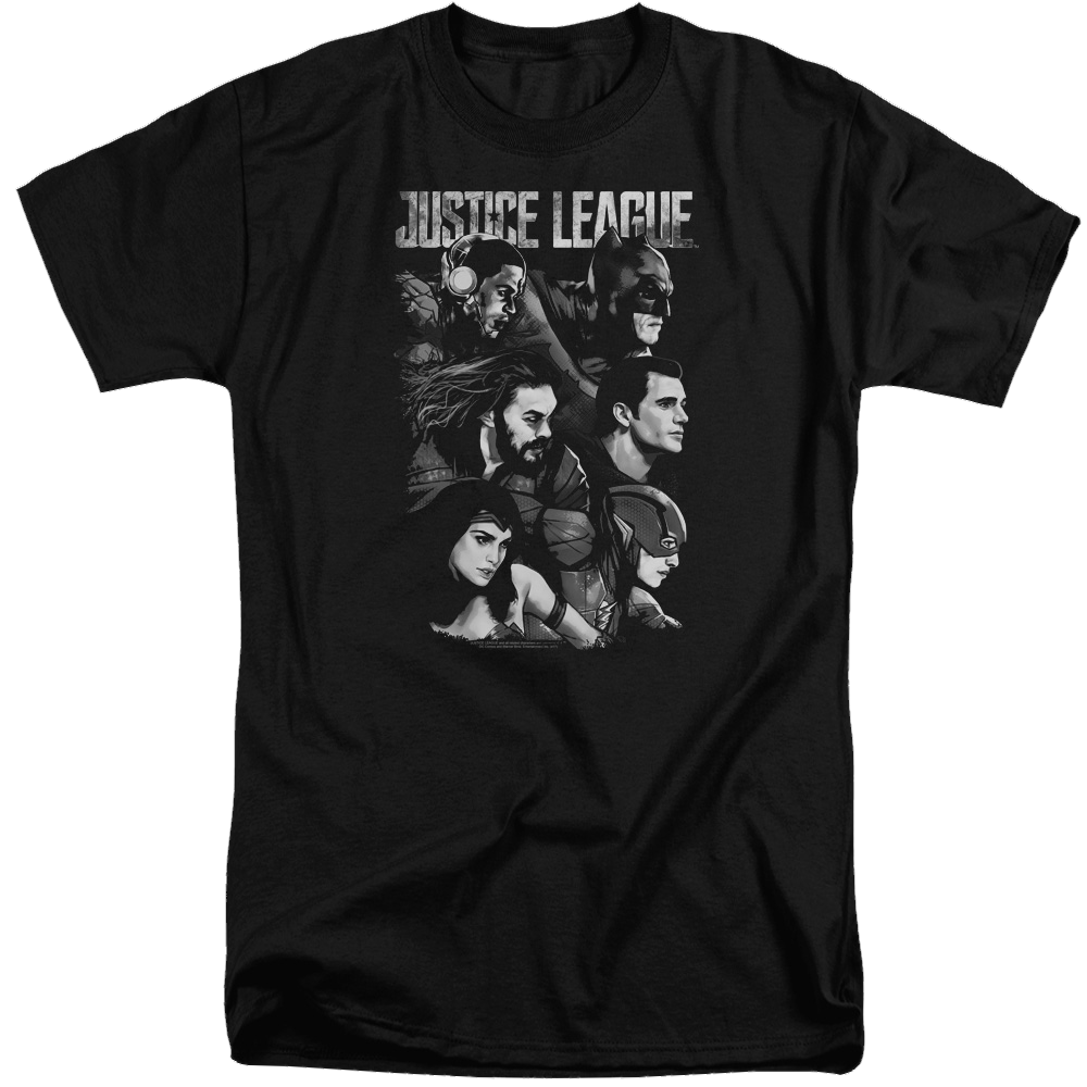 Justice League Pushing Forward Men's Tall Fit T-Shirt Men's Tall Fit T-Shirt Justice League   