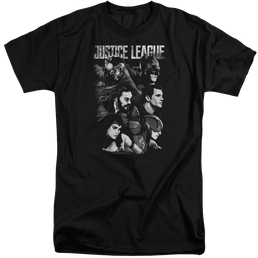 Justice League Pushing Forward Men's Tall Fit T-Shirt Men's Tall Fit T-Shirt Justice League   