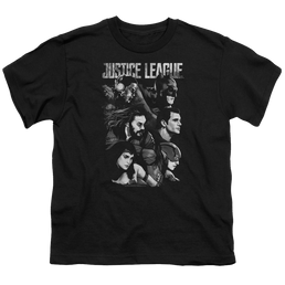 Justice League Movie Pushing Forward - Youth T-Shirt Youth T-Shirt (Ages 8-12) Justice League   