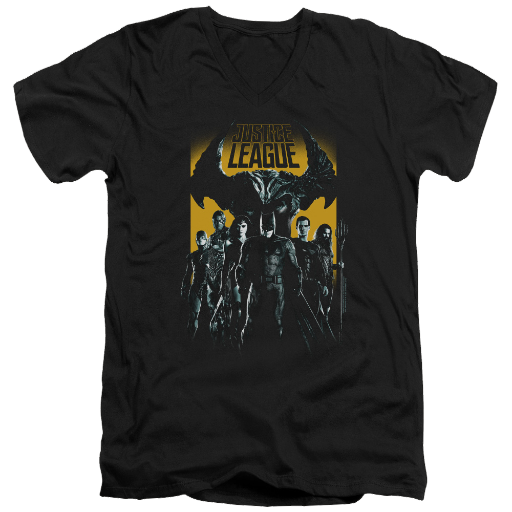 Justice League Stand Up To Evil Men's V-Neck T-Shirt Men's V-Neck T-Shirt Justice League   