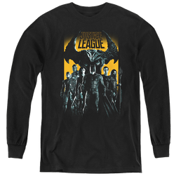 Justice League Movie Stand Up To Evil - Youth Long Sleeve T-Shirt Youth Long Sleeve T-Shirt Justice League   