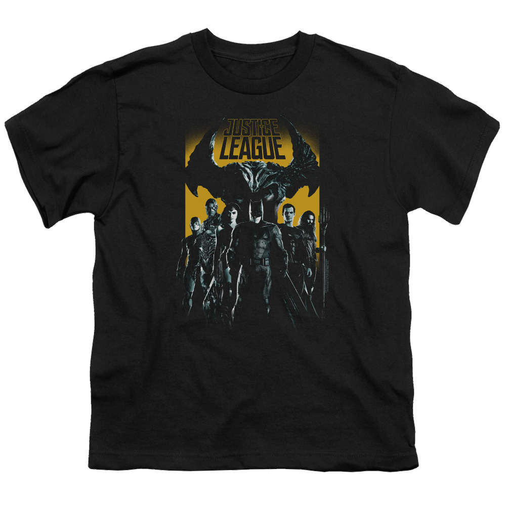 Justice League Movie Stand Up To Evil - Youth T-Shirt Youth T-Shirt (Ages 8-12) Justice League   