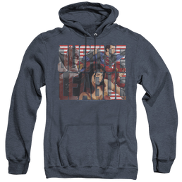 Justice League Movie Rally - Heather Pullover Hoodie Heather Pullover Hoodie Justice League   