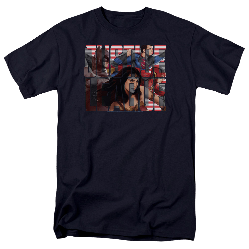 Justice League Rally Men's Regular Fit T-Shirt Men's Regular Fit T-Shirt Justice League   