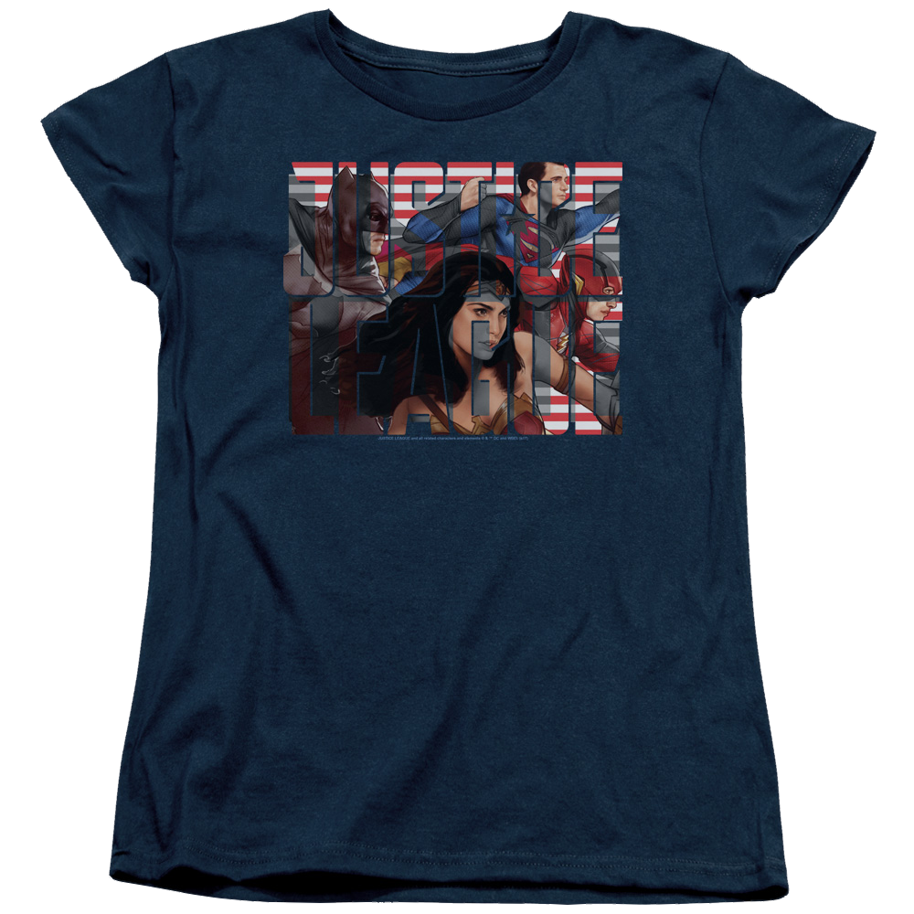 Justice League Rally Women's T-Shirt Women's T-Shirt Justice League   