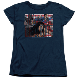 Justice League Rally Women's T-Shirt Women's T-Shirt Justice League   
