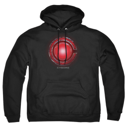 Justice League Cyborg Logo Pullover Hoodie Pullover Hoodie Justice League   