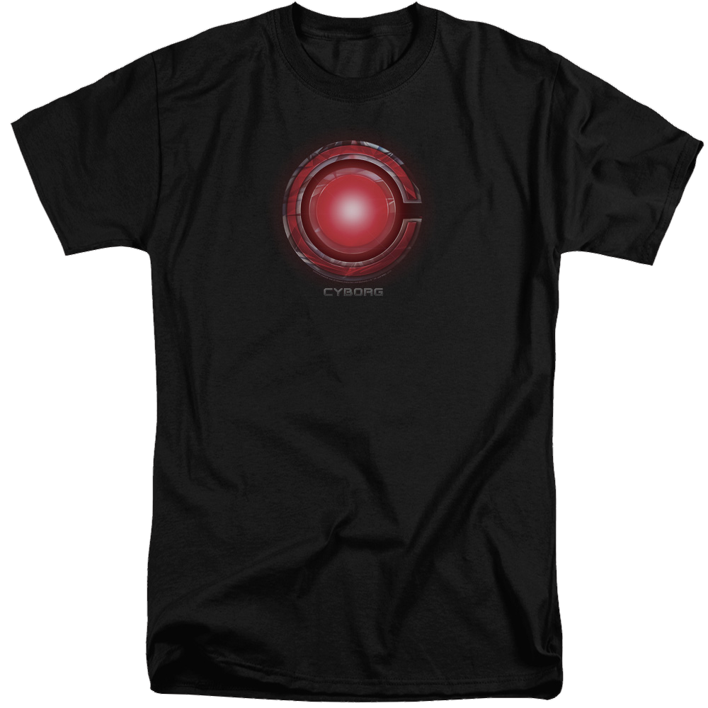 Justice League Cyborg Logo Men's Tall Fit T-Shirt Men's Tall Fit T-Shirt Justice League   