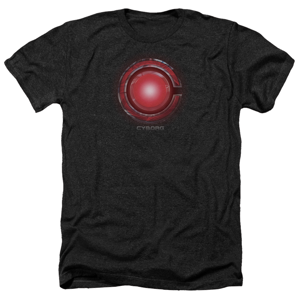 Justice League Cyborg Logo Men's Heather T-Shirt Men's Heather T-Shirt Justice League   