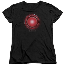 Justice League Cyborg Logo Women's T-Shirt Women's T-Shirt Justice League   