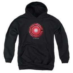 Justice League Movie Cyborg Logo - Youth Hoodie Youth Hoodie (Ages 8-12) Justice League   