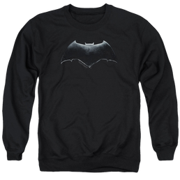 Justice League Batman Logo Men's Crewneck Sweatshirt Men's Crewneck Sweatshirt Justice League   