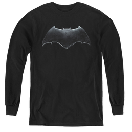 Justice League Movie Batman Logo - Youth Long Sleeve T-Shirt Youth Long Sleeve T-Shirt Justice League   