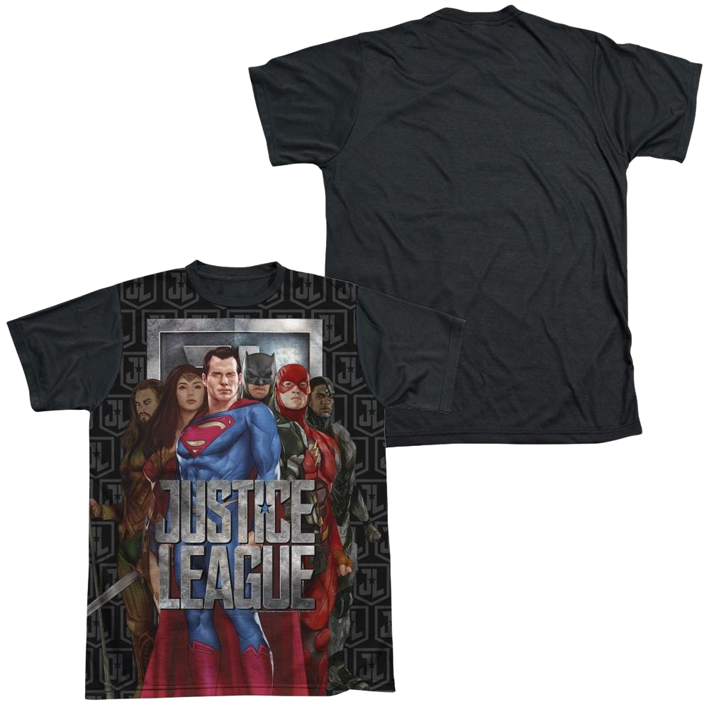 Justice League Movie The League - Men's Black Back T-Shirt Men's Black Back T-Shirt Justice League   