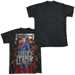 Justice League Movie The League - Men's Black Back T-Shirt Men's Black Back T-Shirt Justice League   